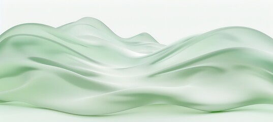 Wall Mural - Soft Green and White Gradient: A Subtle Blend of Nature's Hues Creating Serenity and Tranquility in Visual Harmony.