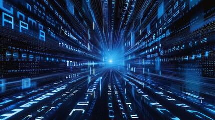 background Futuristic computer network and advanced internet network connection