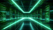 © yonshan - Digital technology futuristic data center abstract graphic poster web page PPT background