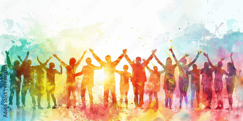 Community: The Gathering of People and Open Arms - Visualize a diverse ...