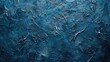 Dark blue textured painting with rough, crinkled surface patterns