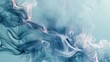 Abstract swirls of smoke with soft blue tint