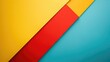 Abstract colorful background with diagonal yellow, red, and blue stripes