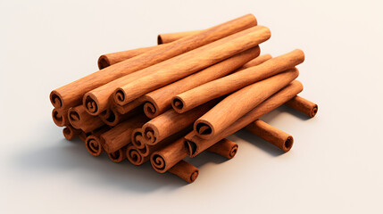 Canvas Print - Cinnamon Sticks autumn icon 3d