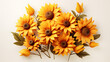 Sunflower Autumn Icon 3d