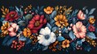 A lush and vibrant floral pattern illustration poster background