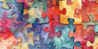 Finding Meaning: The Puzzle Pieces and Fitting Together - Picture puzzle pieces fitting together, illustrating the search for meaning and understanding that can be a part of religious responses to sad
