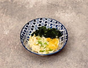 Canvas Print - udon noodles  , Japanese food, udon noodles 