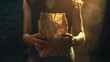 A paper bag, its contents still warm, cradled in someone's hands, anticipation evident in their eager expression