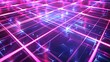 Electric laser lines crisscrossing in a mesmerizing neon grid