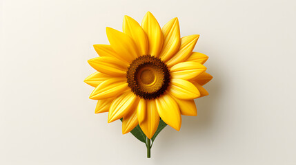 Sticker - Sunflower Summer Icon 3d