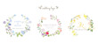 Wedding invite frame templates. Mockup for wedding banner and logo design