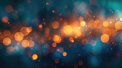 Poster - blurred bokeh lights for background