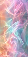 Fototapete - Serene Pastel Gradient Background Symbolizing Spring Cleaning and Mental Clarity