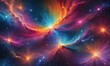 Galaxy cosmos abstract multicolored background