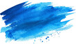 © wanna - Watercolor blue abstract shape brush strokes on a white background vector illustration