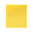 yellow blank adhesive note isolated on transparent background Generative Ai.