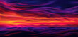 Sunset pixel waves in purple, orange, and pink, capturing the beauty of an evening sky.