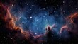 Breathtaking star cluster illuminating the night sky