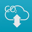 Net-Zero emissions icon. CO2 level gauge percentage reduced to 0 Net Zero Emissions. Low-carbon Economy. natural environment concept.