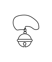 Poster - pet bell icon, vector best line icon.