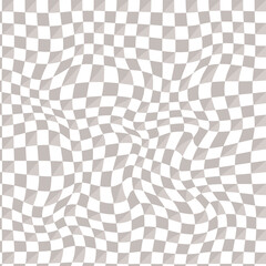 Poster - Brown checkerboard pattern illustration 