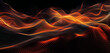 Bold pixel background with jet black and fiery orange waves, dramatic and attention-grabbing.