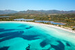© Cavan Images - Brandinchi beach aerial drone view in Sardinia, Italy