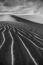 Black And White Image Of Imperial Sand Dunes, Death Valley, CA