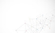 © Zero Degree - Grey graphic background dots with connections technologies and sharing data as abstract concept.