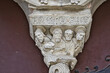 Lugo, Galizia, dettagli del portale romanico della cattedrale di Santa Maria - Spagna