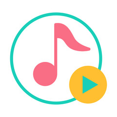 Sticker - Music Player Icon