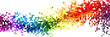 © David Kreuzberg - rainbow colored digital pixel art, modern design, isolated on white or transparent png