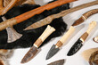 Stone Age Tools with Knives and Animal Fur