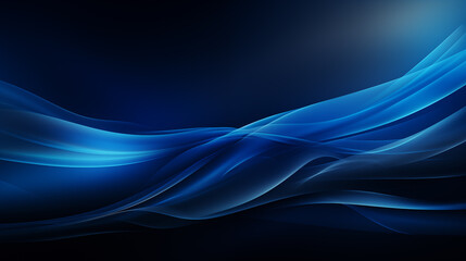 Poster - blue dark background for wide banner. Blue background. Abstract blue dark background