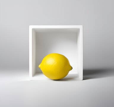 lemon on a white background