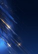 © Da - Blue, gold, abstract wavy lines, 4k wallpaper background, high quality, with copy space, blank，Abstract Digital Network Connection on Blue Background for Web Design and Cybersecurity Concepts
