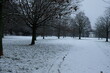 FU 2023-03-08 Schnee 127 Verschneite Landschaft im Park