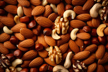 Close up of mix nuts background