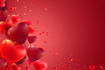 Wall Mural - valentines day heart vectors illustration background