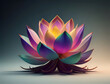 minimalistischer bunter Lotus