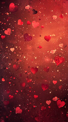 Wall Mural - background for Valentine's day flier, it includes hearts and Valentine's day themes