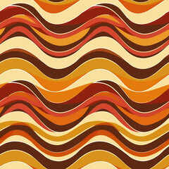 Poster - Wavy Grains Seamless Patterns Background
