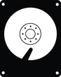 hard disk icon. Hard Disk sign. disk/hardisk symbol. hard drive disk logo. flat style.