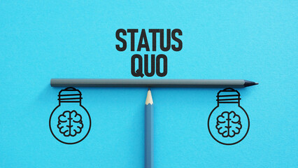 Poster - Status Quo is shown using the text