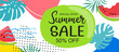 Hello summer banners design hand drawn style. Summer with doodles and objects elements background.