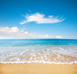 Wall Mural - beautiful beach and tropical sea