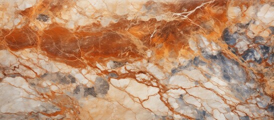 Sticker - Marble surface with intricate brown and white design