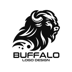 Wall Mural - Buffalo Vector Logo Design