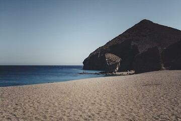 Poster - Sandy beach under a sunny sky